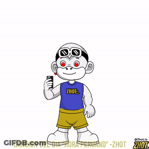Cartoon Character In Zhot Shirt GIF