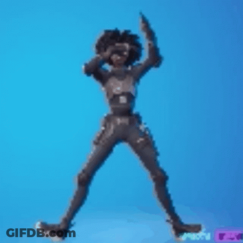 Cartoon Character Jumping With Arms In Air GIF