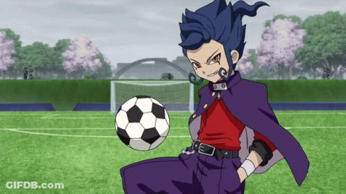 Cartoon Character Kicking Soccer Ball GIF