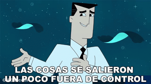 Cartoon Character Las Cosas Se Salieron Un Poco Fuera De Control GIF