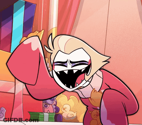 Cartoon Character Laughing Holding Money GIF