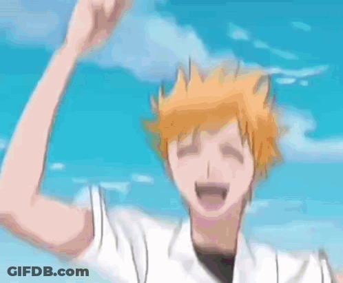 Cartoon Character Laughing With Fist In The Air GIF