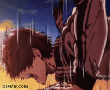 Cartoon Character Laying On Back Head Down GIF