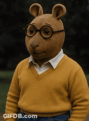 Cartoon Character Laying On Grass With Puppy On Back GIF