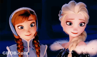 Cartoon Character Looking At Another GIF