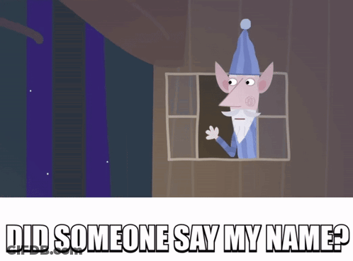 Cartoon Character Looking Out Window Did Someone Say My Name GIF