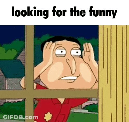 Cartoon Character Looking Out Window Looking For The Funny GIF