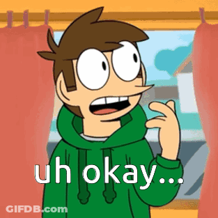 Cartoon Character Looking Out Window Saying Uh Okay GIF