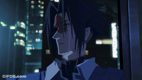 Cartoon Character Looking Out Window With City Background GIF