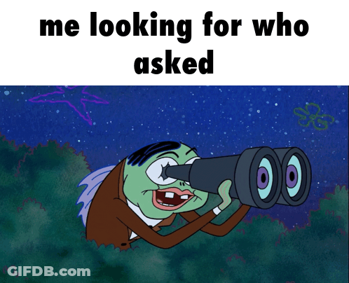 Cartoon Character Looking Through Telescope GIF