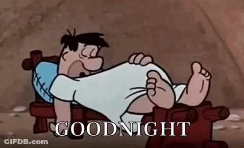 Cartoon Character Lying In Bed Feet Up Goodnight GIF