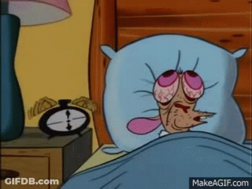 Cartoon Character Lying In Bed GIF