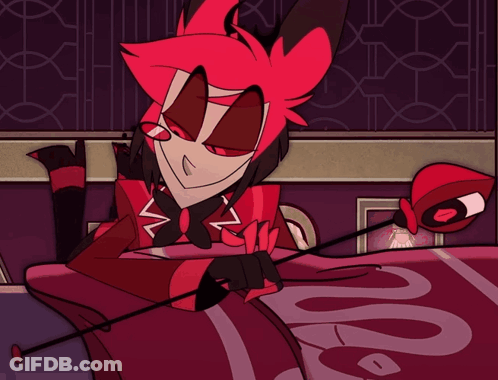 Cartoon Character Lying On Bed With Snake GIF