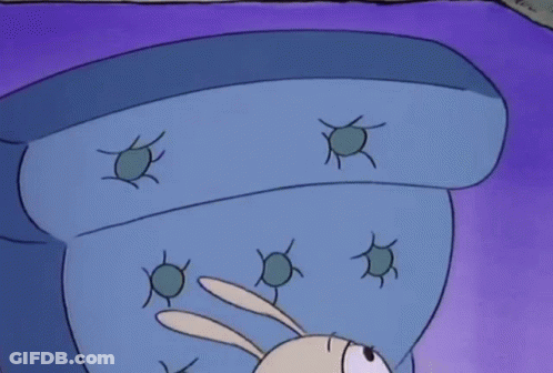 Cartoon Character Lying On Couch GIF