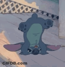 Cartoon Character Lying On Floor GIF