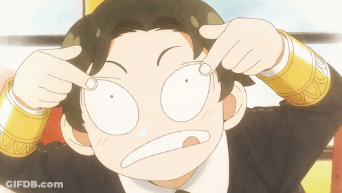 Cartoon Character Making Funny Face And Pointing GIF