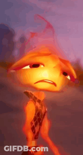 Cartoon Character Making Funny Face In Dark GIF