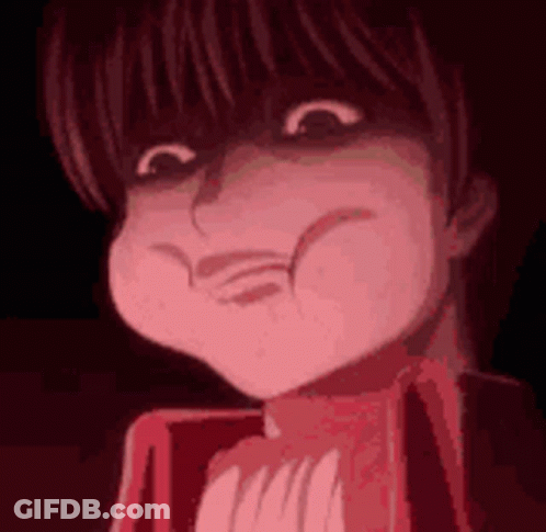 Cartoon Character Making Funny Face With Mouth Open GIF