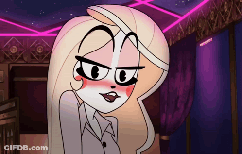 Cartoon Character Making Funny Face With Mouth Open GIF