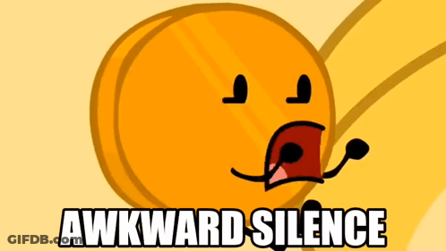 Cartoon Character Mouth Open Awkward Silence GIF