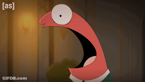 Cartoon Character Mouth Open With AS GIF