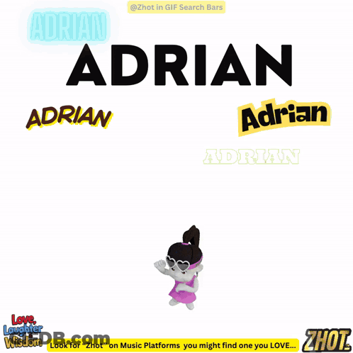 Cartoon Character Named Adrian GIF