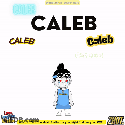 Cartoon Character Named Caleb GIF