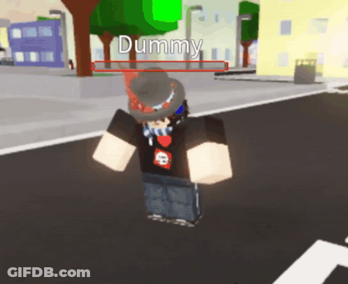 Cartoon Character Named Dummy GIF