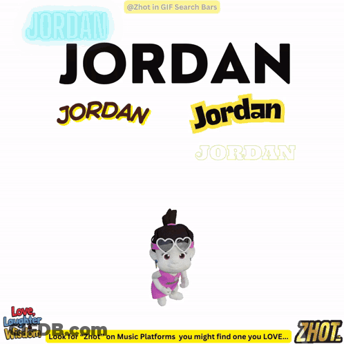 Cartoon Character Named Jordan GIF