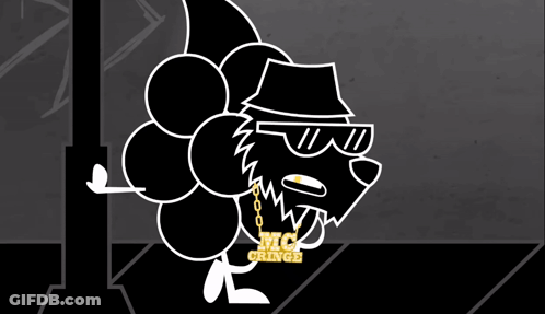 Cartoon Character Necklace Says Mc Cringe GIF