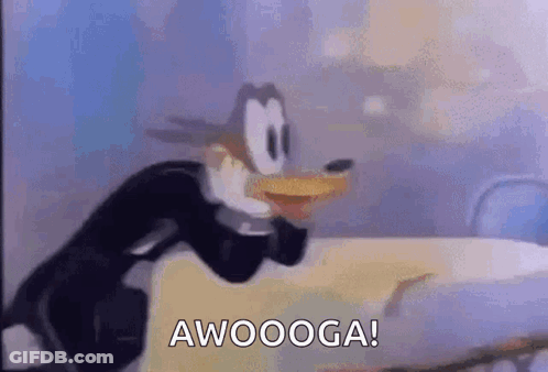 Cartoon Character Next To Awooga GIF