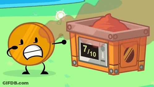 Cartoon Character Next To Box Saying 1/10 GIF