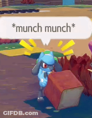 Cartoon Character Next To Bread Block In Video Game GIF