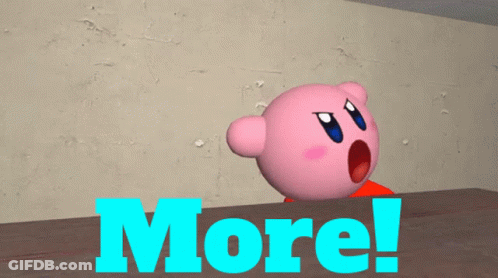 Cartoon Character Next To More Sign GIF