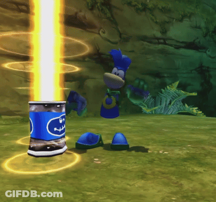 Cartoon Character Next To Nintendo Can GIF