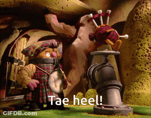 Cartoon Character Next To Pipe Saying Tae Heel GIF
