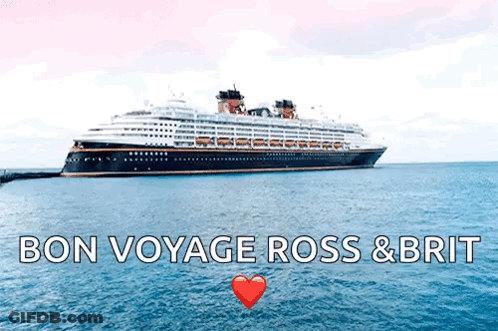 Cartoon Character On Beach In Front Of Cruise Ship GIF