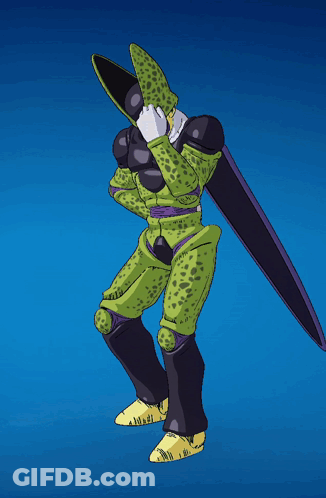 Cartoon Character On Blue Background GIF
