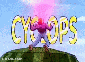 Cartoon Character On Green Cyclops Object GIF