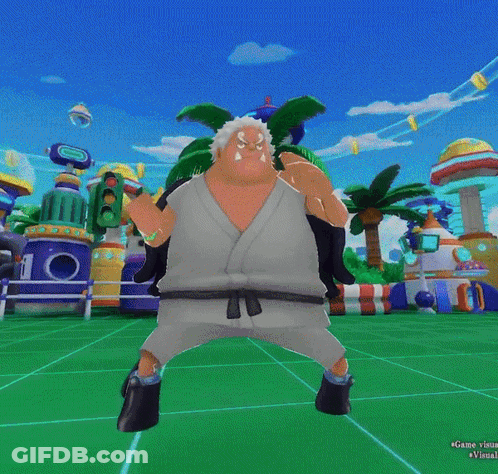 Cartoon Character On Green Field Number 10 GIF