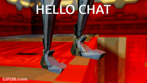 Cartoon Character On Red Carpet Saying Hello Chat GIF