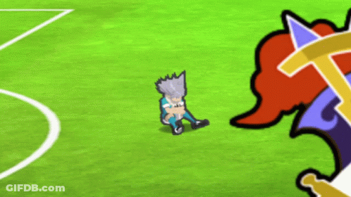 Cartoon Character On Soccer Field GIF