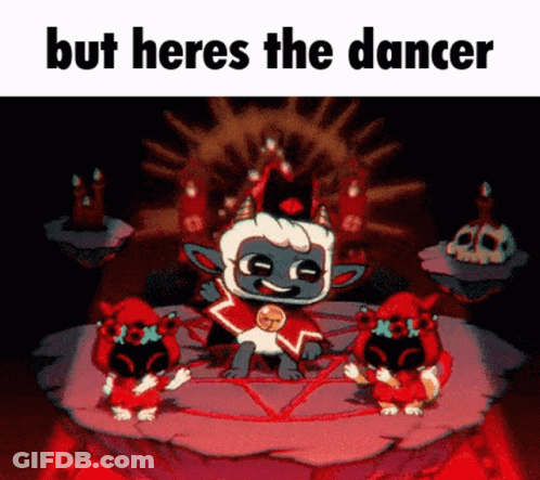 Cartoon Character On Throne Saying But Here's The Dancer GIF