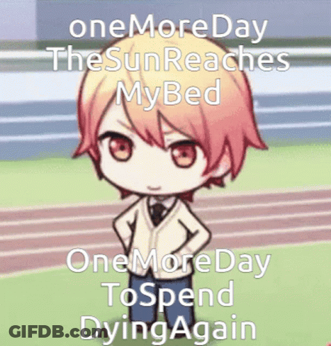 Cartoon Character One More Day Sun Reaches Bed GIF