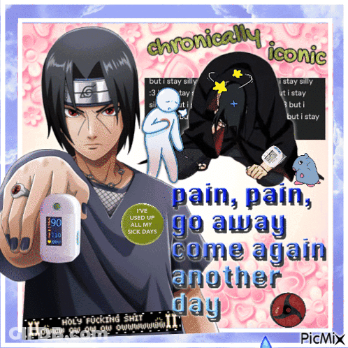 Cartoon Character Pain Pain Go Away GIF