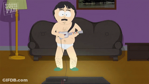 Cartoon Character Playing Guitar GIF