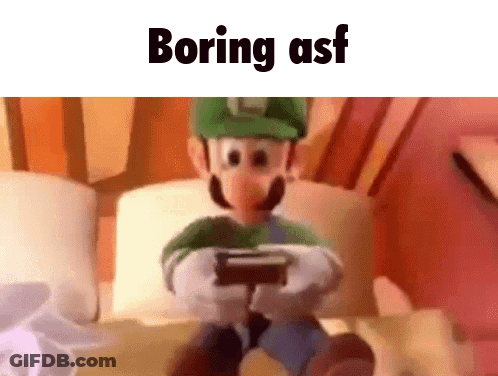 Cartoon Character Playing Video Game Boring Asf GIF