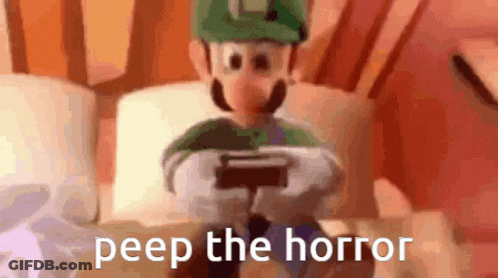 Cartoon Character Playing Video Game Peep The Horror GIF