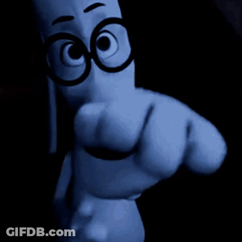 Cartoon Character Pointing At Camera GIF
