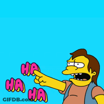 Cartoon Character Pointing At Ha Ha GIF
